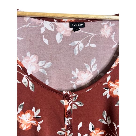 Torrid Studio Knit Scoop Neck Babydoll Top sz 4X - Picture 6 of 8